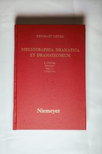 Bibliographia Dramatica et Dramaticorum. Einzelband 2. Abteilung, Bd. 12