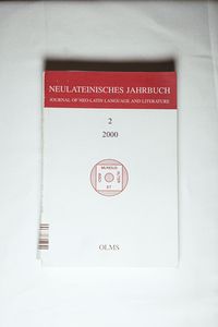 Neulateinisches Jahrbuch. Journal of the Neo-Latin Language and Literature Neulateinisches Jahrbuch. Journal of the Neo-Latin Language and Literature
