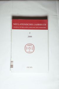 Neulateinisches Jahrbuch. Journal of the Neo-Latin Language and Literature