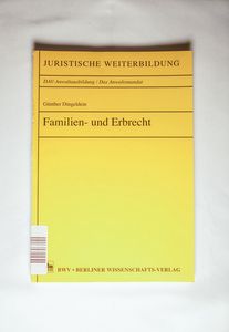 Familien- und Erbrecht - Dingeldein, Günther