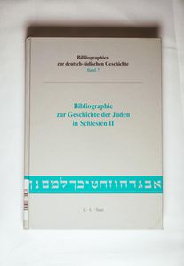 Bibliographie zur Geschichte der Juden in Schlesien II Marcin Wodzinski Author