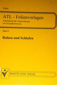 Gebr. - ATL-Folienvorlagen 09. Ruhen und Schlafen. Gebr. - ATL-Folienvorlagen 09. Ruhen und Schlafen.