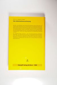 Die Arbeitnehmervertretung. (Schriften zum schweizerischen Arbeitsrecht) - Manfred Rehbinder, Roland A Müller