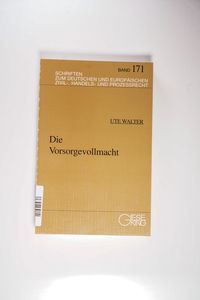 Die Vorsorgevollmacht Die Vorsorgevollmacht