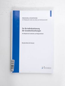 Zur Re-Individualisierung der Grundrec... Zur Re-Individualisierung der Grundrec...