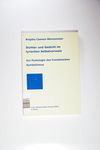 Dichter und Gedicht im lyrischen Selbstverweis / Z