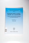 Kommunale Selbstverwaltung - Zukunfts- oder Auslau