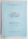 Neue Forschungen in griechischen Heili...