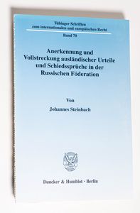 Anerkennung und Vollstreckung ausländi...