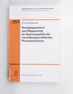 Streitgegenstand und Rügeprinzip im Sp...