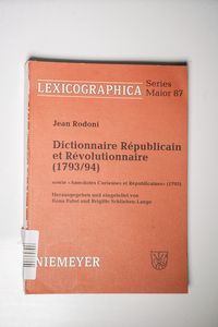 Dictionnaire Républicain et Révolutionnaire (1793/94)