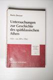 Untersuchungen zur Geschichte des spätklassischen Athen (322-ca. 230 v. Chr.) (Historia ? Einzelschriften 137)