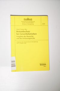 Bestandsschutz bei Gewerbebetrieben