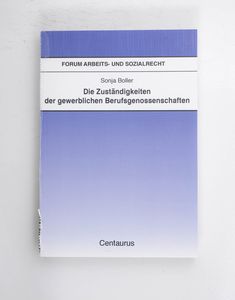 Die Zustandigkeit der gewerblichen Ber... Die Zustandigkeit der gewerblichen Ber...