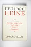 Heinrich-Heine-Säkularausgabe: Pariser Berichte 1840-1848 und Lutezia. Berichte über Politik, Kunst und Volksleben. Kommentar. Teilband II (Saekularausgabe: Werke, Briefwechsel, Lebenszeugnisse)