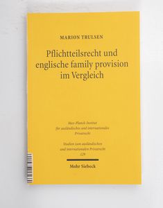 Pflichtteilsrecht und englische family... Pflichtteilsrecht und englische family...