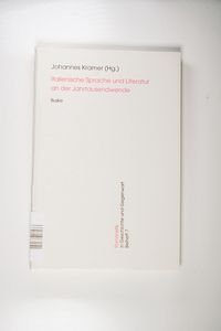 Italienische Sprache und Literatur an der Jahrtausendwende