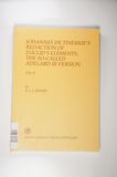 Johannes de Tinemues Redaction of Euclids Elements, the so-called Adelard III Version. Vol. I