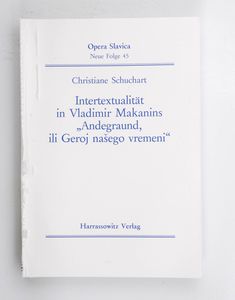 Intertextualität in Vladimir Makanins ... Intertextualität in Vladimir Makanins ...