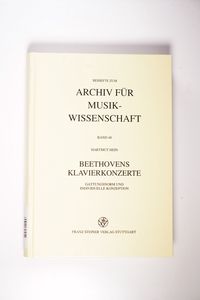 Beethovens Klavierkonzerte: Gattungsnorm Und Individuelle Konzeption: 48 (Archiv Fur Musikwissenschaft - Beihefte) - Hein, Hartmut
