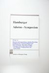 Hamburger Adorno-Symposion. - Löbig, Michael / Ge