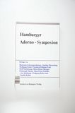 Hamburger Adorno-Symposion. - Löbig, Michael / Gerhard Schweppenhäuser [Hrsg.] -