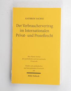 Der Verbrauchervertrag im internationa... Der Verbrauchervertrag im internationa...