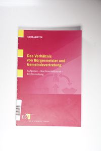 Das Verhältnis von Bürgermeister und Gemeindevertretung - Marc Schrameyer Das Verhältnis von Bürgermeister und Gemeindevertretung - Marc Schrameyer
