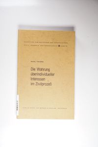 Die Wahrung überindividueller Interessen im Zivilprozess