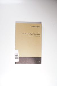 Säulenheiliger ohne Säule - Begegnungen mit E. M. Cioran. Mit Widmung und Signatur des Autors - Stölzel, Thomas Säulenheiliger ohne Säule - Begegnungen mit E. M. Cioran. Mit Widmung und Signatur des Autors - Stölzel, Thomas