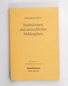 Institutionen und menschliches Wohlerg... Institutionen und menschliches Wohlerg...
