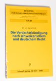Die Verdachtskündigung nach schweizeri...
