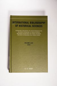 International Bibliography of Historical Sciences / 2000 - Massimo Mastrogregori International Bibliography of Historical Sciences / 2000 - Massimo Mastrogregori