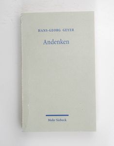 Andenken : theologische Aufsätze / Han... Andenken : theologische Aufsätze / Han...