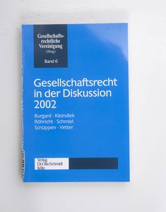 Gesellschaftsrecht in der Diskussion 2... Gesellschaftsrecht in der Diskussion 2...