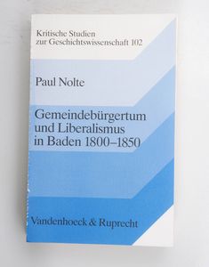 Gemeindebürgertum und Liberalismus in ... Gemeindebürgertum und Liberalismus in ...